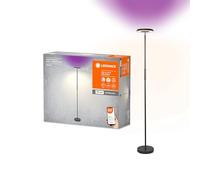 LEDVANCE SMART + WiFi Floor Updown Wall & Stock Lamp, noir, 13,5W, 2165lm, Régulable Light et Color Light, deux sources lumineuses, dimmable, lumière RVB, application contrôlable, 3000K