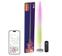 LEDVANCE SMART WIFI lampe sur pied intelligente et moderne pour un éclairage indirect avec technologie WiFi et Magic RGB ; dimmable ; argenté ; aluminium ; source lumineuse non remplaçable