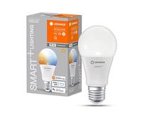 LEDVANCE SMART+ WIFI LED lamp, frosted look, 9.5W, 1055lm, classic bulb shape with E27 base, adjustable white light, dimmable, app or voice control, life of up to 20,000 HR, paquete de 4