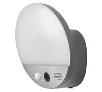 Ledvance Smart+ Wifi Wall Round Camera 10.5cm - Lampe D'extérieur Avec Détecteur De Mouvement, Capteur De Lumière Du Jour Et Caméra Hd, Télécommande Et Fonction D'alarme, 15 W, 3000 K, 950lm, Ip 44