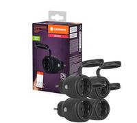 LEDVANCE SMART+ ZigBee Outdoor Plug, prise extérieure compacte, rend les appareils conventionnels intelligents, contrôlable via Alexa, Google Home et d'autres passerelles Zigbee, pack de 4