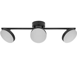 LEDVANCE Spot décoratif Moon 3 spots 16 W 830 noir - Lampes murales et de plafond