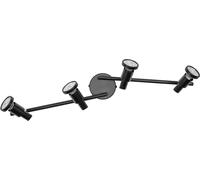LEDVANCE Spot LED GU10 Noir 4 x 3,4 W 927 DIM - Lampes murales et de plafond