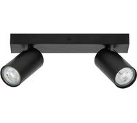 LEDVANCE Spot LED Octagon GU10 Noir 2x3,4W 927 DIM - Lampes murales et de plafond