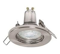 LEDVANCE Spot Subsiders en 5 pack, y compris les lampes 5x Gu10 (5x 2,6W), nickel brossé, boîtier métallique, protection IP20