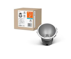 LEDVANCE SPOT TWIST INSTALLATION Downlight, Silver, 10W, 800LM, 830 WT, 93 mm de diamètre, jusqu'à 90% d'économie d'énergie par rapport aux downlights halogènes, à un assemblage simple, 3000K