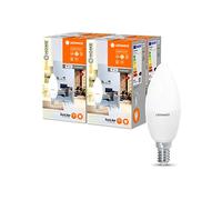 LEDVANCE SUN@HOME lampe à LED E14 4,9W remplace 25W, 425Lm, de la lumière du soleil à la cheminée (2200-5000K), CRI95, SUN@HOME WiFi lampe, paquet de 4, Tunable White