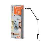 LEDVANCE SUN@HOME PANAN DESK DISC CLIP Lampe de Bureau, 15W, 1200lm, Lumière Blanche Réglable (2200K à 5000K), Dimmable, Adapte Automatiquement la Lumière au Biorythme, IP20, Noir