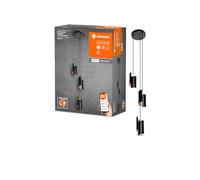 LEDVANCE Suspension SMART+ WiFi DECOR, noir, 24,5W, 2100lm, blanc réglable 3000-6500K, dimmable, répartition de la lumière haut et bas, contrôlable par application, compatible avec Amazon et Google