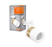 LEDVANCE Tête de luminaire sur rail TRACKLIGHT, or/blanc, avec culot GU10, peut être équipée d'une lampe normale ou intelligente, intelligente, Wi-Fi, design loft, protection IP20