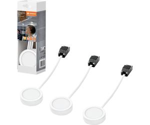 LEDVANCE Undercabinet Spot Puck 65mm 3 x 3W 830 White Éclairage LED pour meuble LED 3.00 W blanc chaud blanc