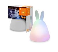 LEDVANCE Veilleuse LED pour enfants avec variateur de lumière, lampe de nuit motif lapin avec fonction tactile et contrôle des couleurs RVB, veilleuse pour la chambre d'enfant avec connexion USB