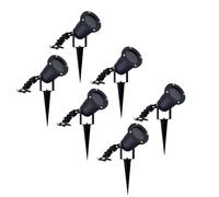 Ledvion - 6X Spots à Piquer LED, Aluminium, IP65, Support GU10, 1M de Câble, Projecteur LED, Spots de Jardin