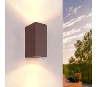 Ledvion applique extérieure Cube Rost rouille GU10 | Pour façade, entrée, terrasse et jardin avec montage mural simple