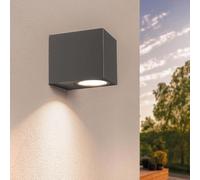 Ledvion - Applique LED Anthracite & Cube, Spot GU10, IP54, Lampe Extérieure, Éclairage Extérieur, Éclairage de Jardin, Éclairage de Façade