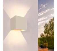Ledvion - Applique murale LED extérieure, double face, 3W, 3000K, IP54, dimmable, Beige