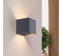 Ledvion - Applique Murale LED Rechargeable USB avec Détecteur de Mouvement, Anthracite, Lampe Murale Sans Fil, Veilleuse Intérieure pour Couloir, Chambre, Escalier, Placard, Capteur jour et nuit