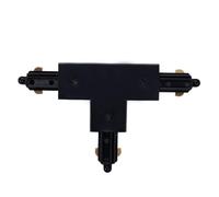 Ledvion connecteur rail LED forme T gauche 1 Noir | Pour raccordement propre ou alimentation lors de l extension de l eclairage interieur