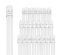 Ledvion lot 25 Tube LED 150cm 15W 2400lm 4000K | Starter LED inclus pour remplacement rapide en garage atelier et cave
