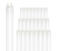 Ledvion lot 25 Tube LED 150cm 22W 6500K 100lm/W | Starter LED inclus pour remplacement rapide en garage atelier et cave