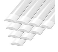 Ledvion - Lot de 10, Reglette LED intégrée, 150cm, IP65, 40W, 2400 Lumen, Neutre blanc, 4000K, Couplable, éclairage de garage, entrepôt, d'atelier, lampe de cave