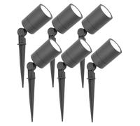 Ledvion Lot de 6 LED Extérieur Spot IP65 3W 6500K GU10 dimmable piquet