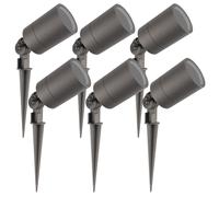 Ledvion Lot de 6 LED Extérieur Spot IP65 GU10 3W orientable sans ampoule