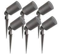 Ledvion Lot de 6 LED Extérieur Spot IP65 GU10 3W orientable sans ampoule