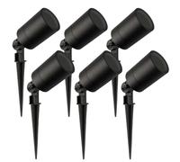 Ledvion Lot de 6 LED Extérieur Spot IP65 GU10 orientable sans ampoule