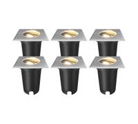 Ledvion Lot de 6 Spot LED Encastrable IP67 10W 230V GU10 carré