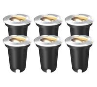 Ledvion Lot de 6 Spot LED Encastrable Exterieur IP67 10W 230V GU10 rond