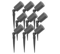 Ledvion Lot de 9 LED Extérieur Spot IP65 GU10 3W orientable sans ampoule