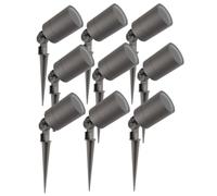 Ledvion Lot de 9 LED Extérieur Spot IP65 GU10 3W orientable sans ampoule