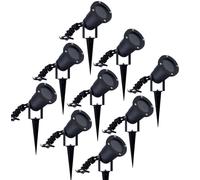 Ledvion Lot de 9 LED Extérieur Spot IP65 GU10 orientable sans ampoule