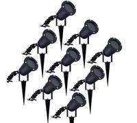 Ledvion Lot de 9 LED Extérieur Spot IP65 GU10 orientable sans ampoule