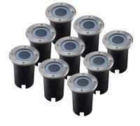 Ledvion Lot de 9 Spot LED Encastrable IP67 3W 230V GU10 rond