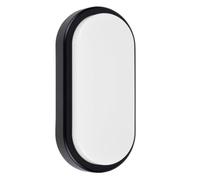 Ledvion Plafonnier LED IP54 6.5W 240V 700Lm 4000K noir blanc | Applique ou plafonnier robuste pour couloir cave garage ou extérieur abrité