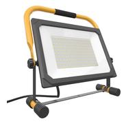 Ledvion Projecteur de chantier LED 100W etanche IP65 6500K | Pour chantier garage atelier et renovation avec support de montage orientable