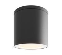 Ledvion spot LED en saillie noir rond douille GU10 sans ampoule | ø90mm; resistant aux projections IP54; pour plafond couloir cuisine et salon