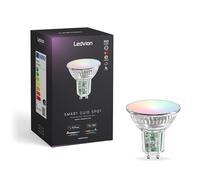 Ledvion - Spot LED GU10 SMART RGB+CCT, 5W, 345 Lumens, Dimmable, Éclairage Wifi, Lumière Wifi, Alexa & Google Home