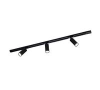 Ledvion systeme rail LED 1m monophase Noir 3 spots blanc chaud