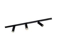 Ledvion systeme rail LED 1m monophase Noir 3 spots blanc chaud