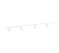 Ledvion systeme rail LED 2m monophase Blanc 4 spots RGB | Pour agrandir un eclairage interieur existant avec positionnement flexible