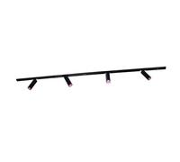 Ledvion systeme rail LED 2m monophase Noir 4 spots RGB