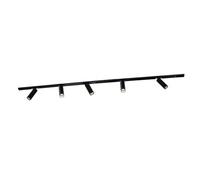 Ledvion systeme rail LED 2m monophase Noir 5 spots blanc chaud