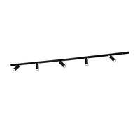 Ledvion systeme rail LED 2m monophase Noir 5 spots blanc chaud