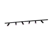 Ledvion systeme rail LED 2m monophase Noir 6 spots RGB