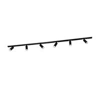 Ledvion systeme rail LED 2m monophase Noir 6 spots RGB