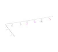 Ledvion systeme rail LED 3m monophase Blanc 8 spots RGB | Pour agrandir un eclairage interieur existant avec positionnement flexible