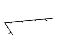 Ledvion systeme rail LED 3m monophase Noir 6 spots blanc chaud
